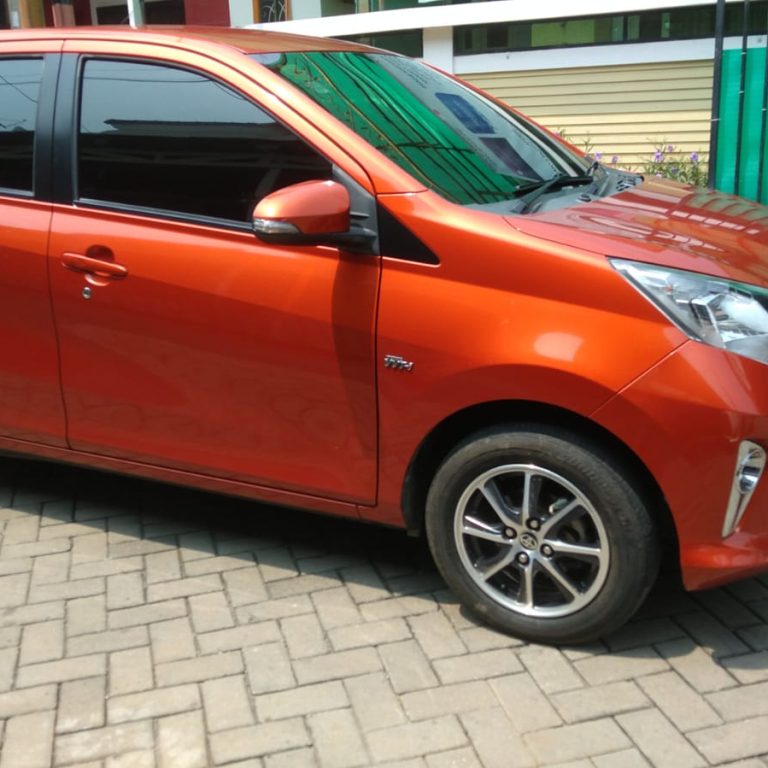 Dijual Mobil Calya G Matic Warna Orange Metalic - Coating Mobil Jakarta Selatan