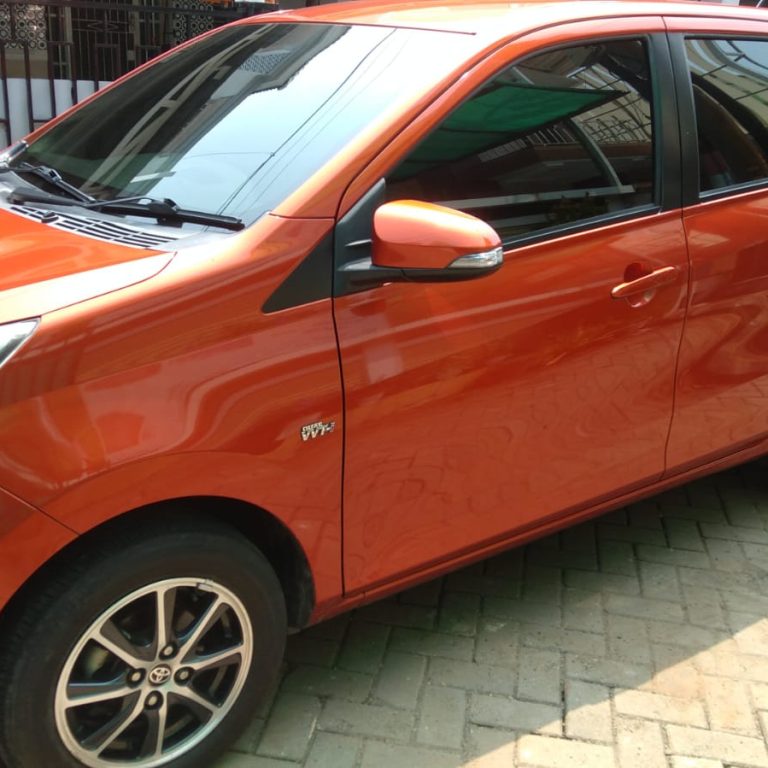 Dijual Mobil Calya G Matic Warna Orange Metalic - Coating Mobil Jakarta Selatan
