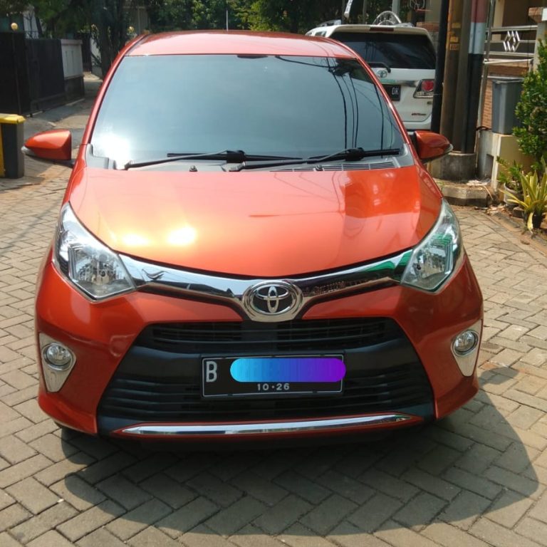 Dijual Mobil Calya G Matic Warna Orange Metalic - Coating Mobil Jakarta Selatan